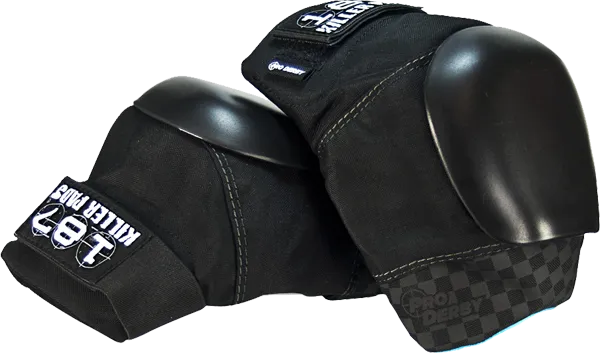 187 Pro Derby Knee Pads XXL/XXX-Black/Black