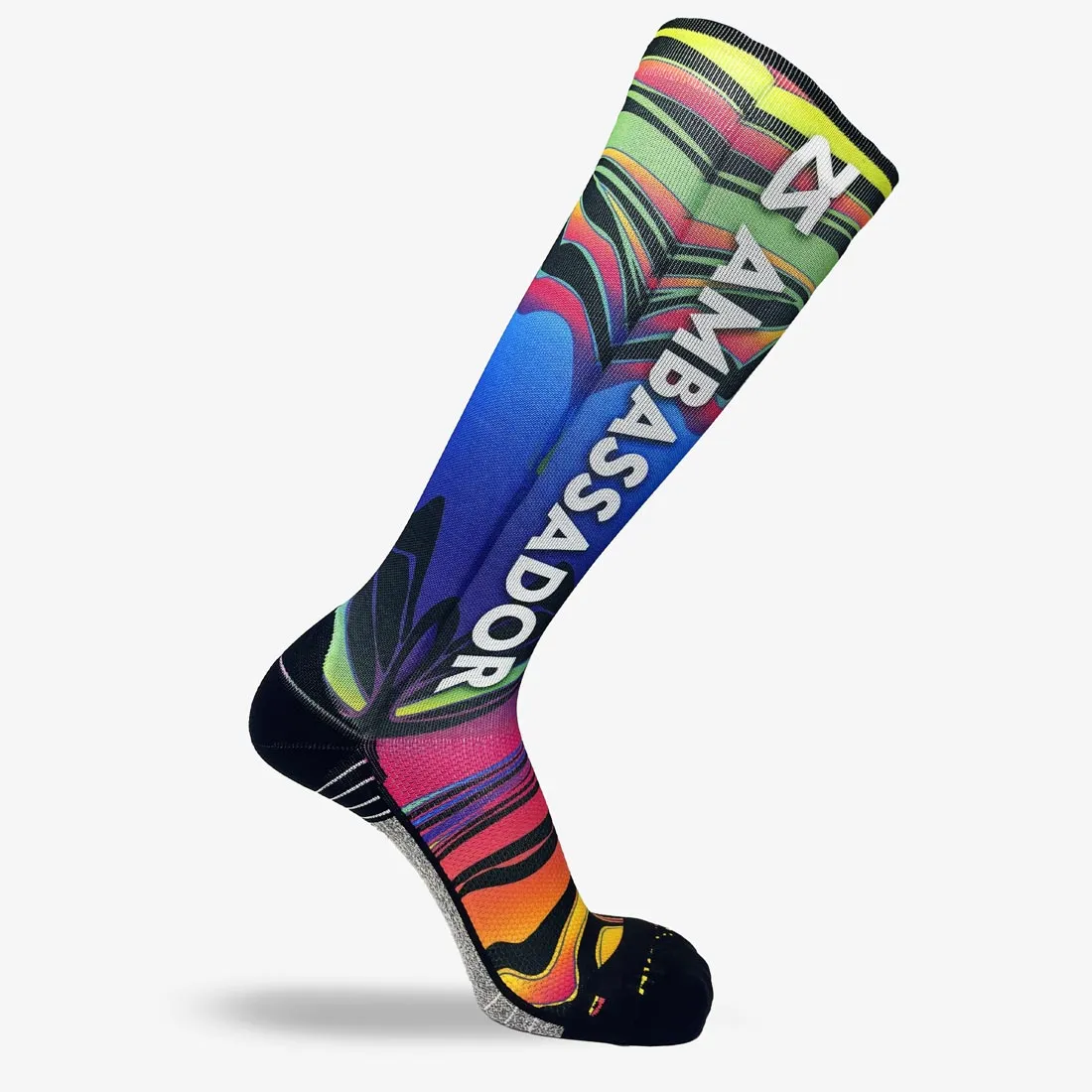 2024 Rainbow Swirls Ambassador Compression Socks (Knee-High)