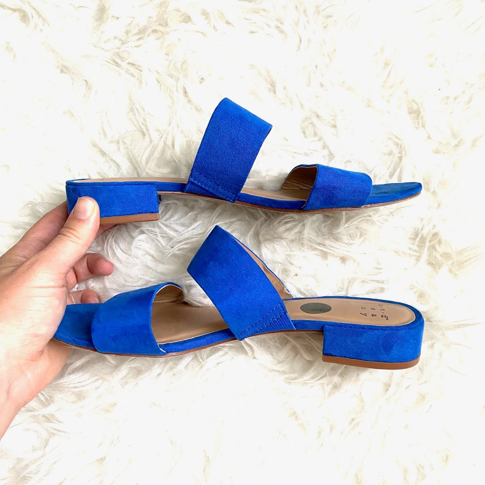 A New Day Blue Sandal- Size 6.5