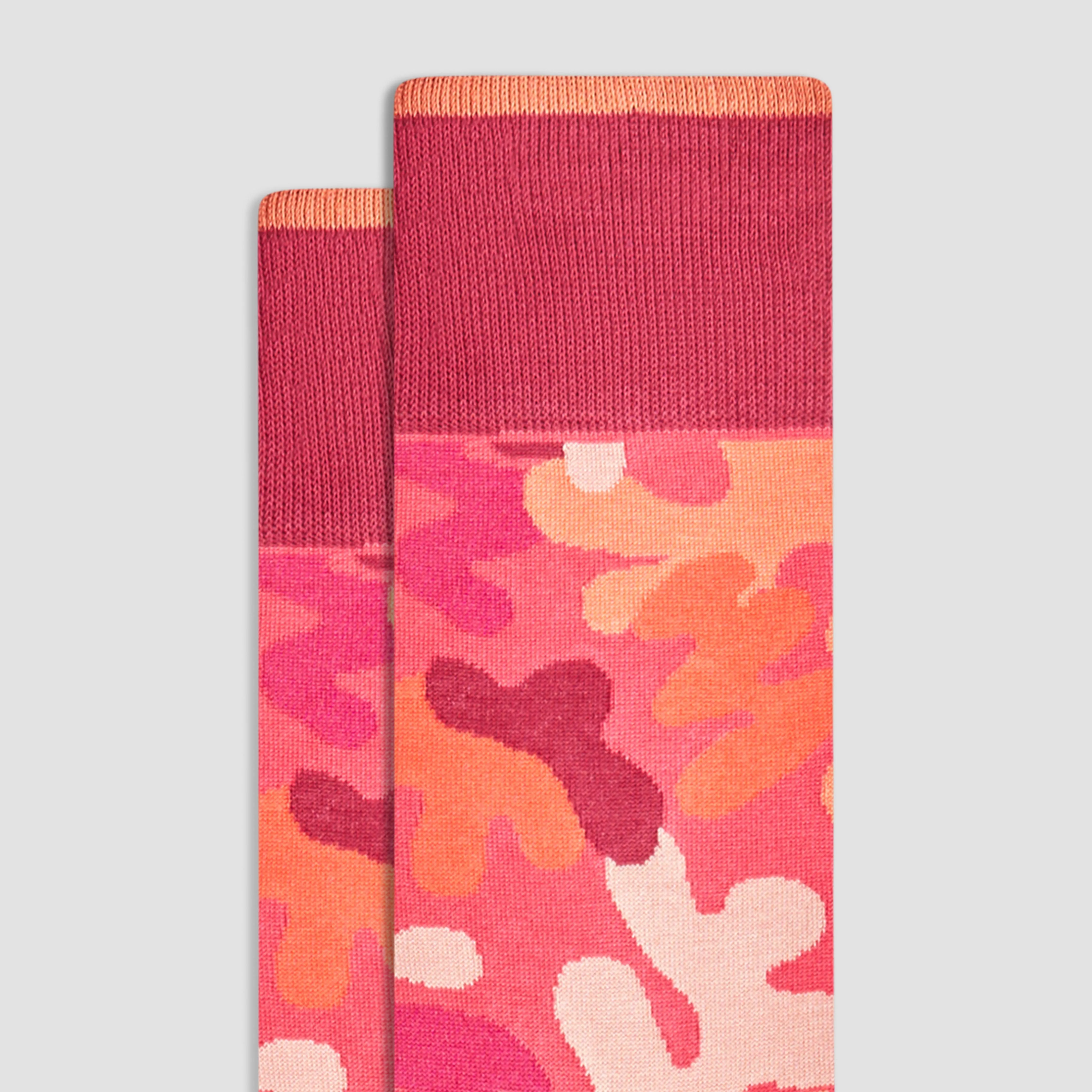 Abstract Mid-Calf Socks