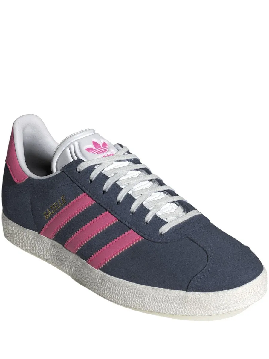 Adidas Gazelle W ID3189 - Sneaker Donna in Suede Blu e Rosa