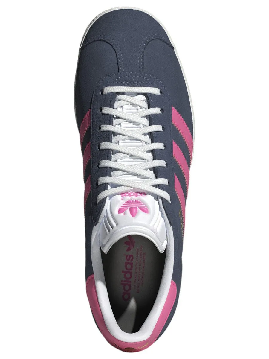 Adidas Gazelle W ID3189 - Sneaker Donna in Suede Blu e Rosa