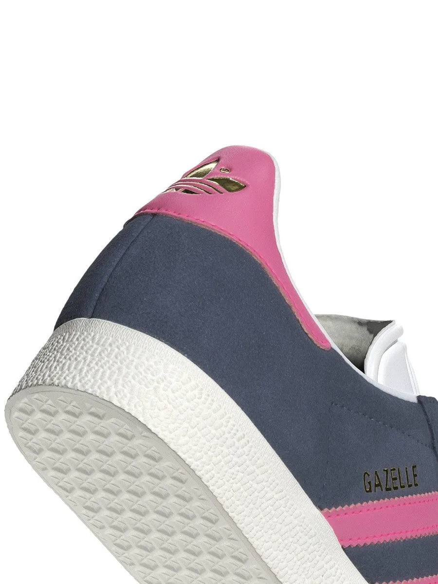 Adidas Gazelle W ID3189 - Sneaker Donna in Suede Blu e Rosa