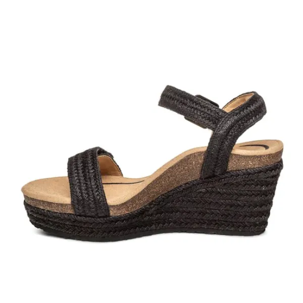 Aetrex Women's Sydney Black Jute