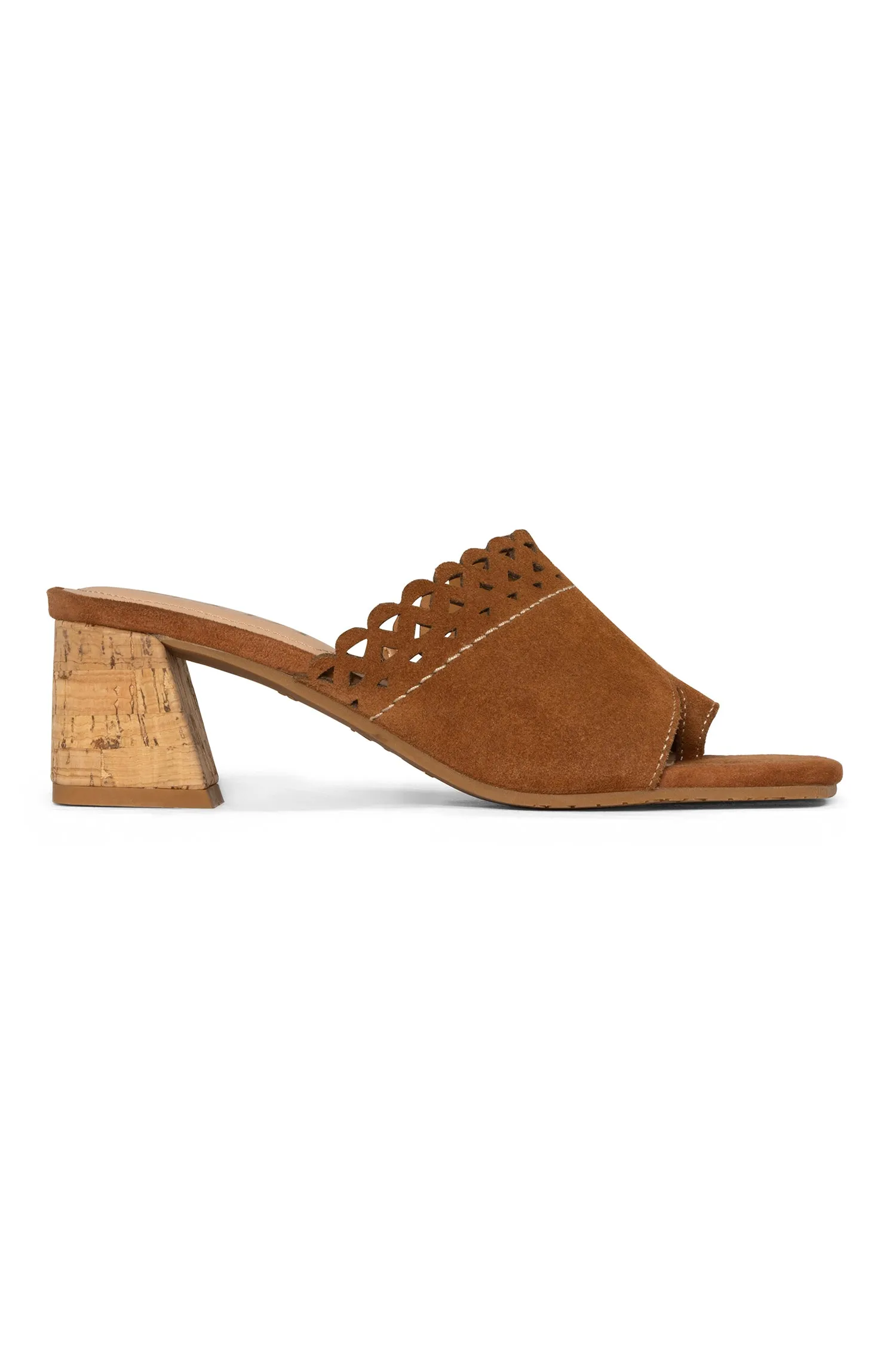 Alanah Mule Sandals - Cognac