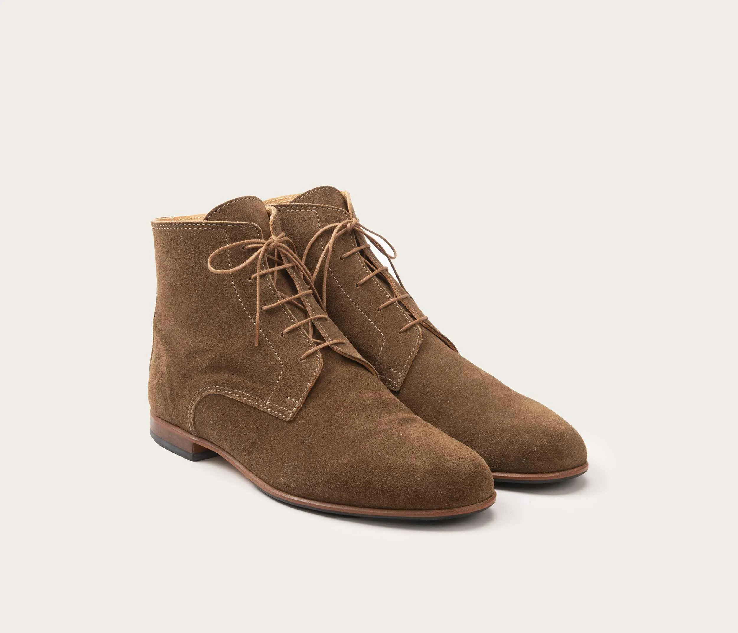 Albert Men's Taupe Velvet Ankle Boot