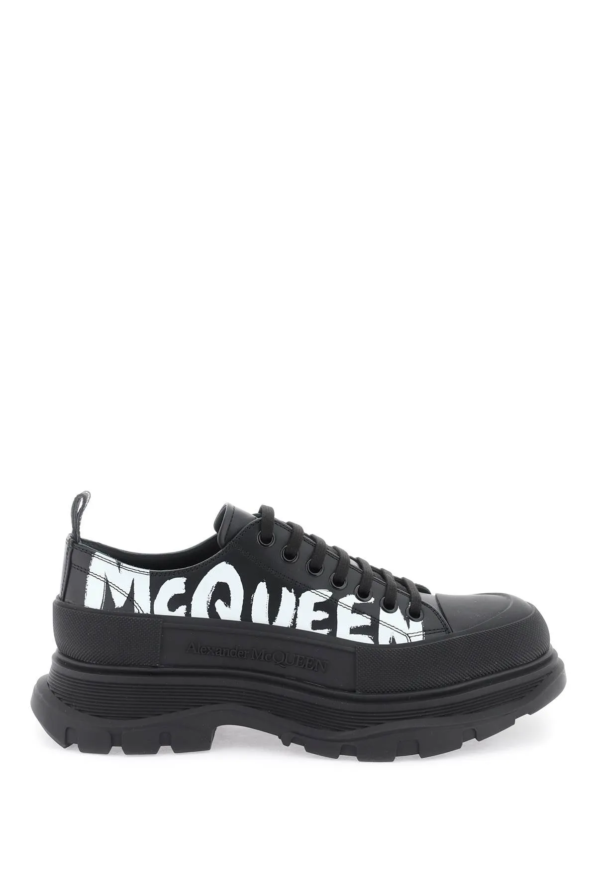 ALEXANDER MCQUEEN Graffiti Print Slick Sneakers for Women - FW23 Collection