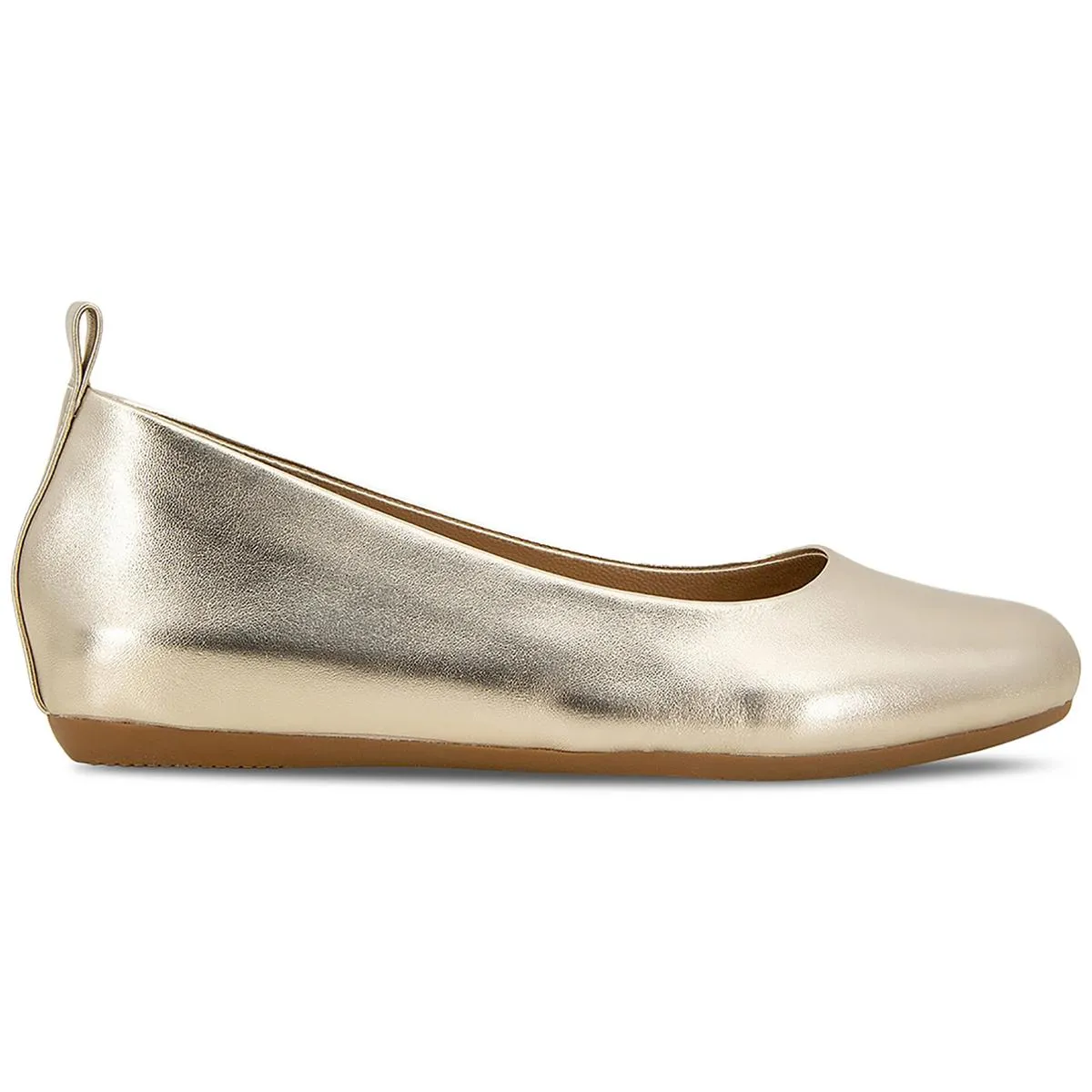 André Assous Womens Nalah Leather Slip-On Ballet Flats