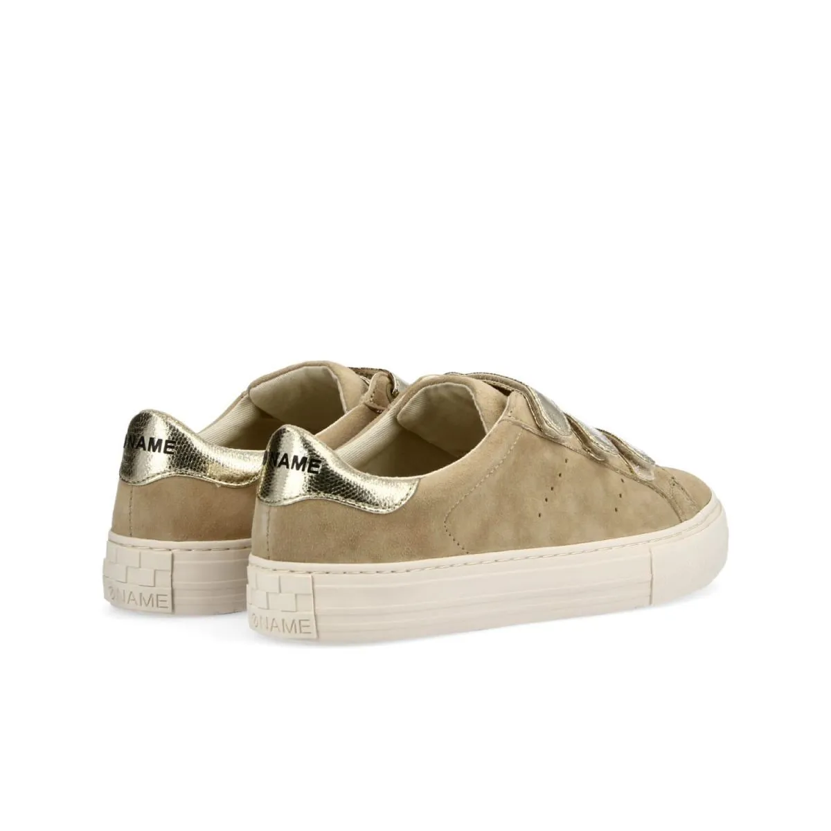 Arcade Straps Suede Beige Sneakers