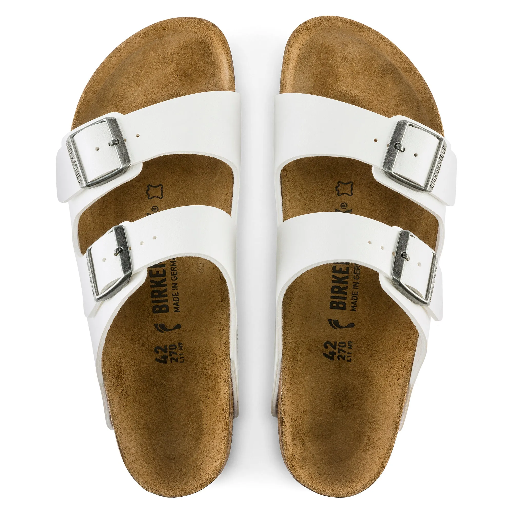 Arizona Narrow Width Regular Footbed White