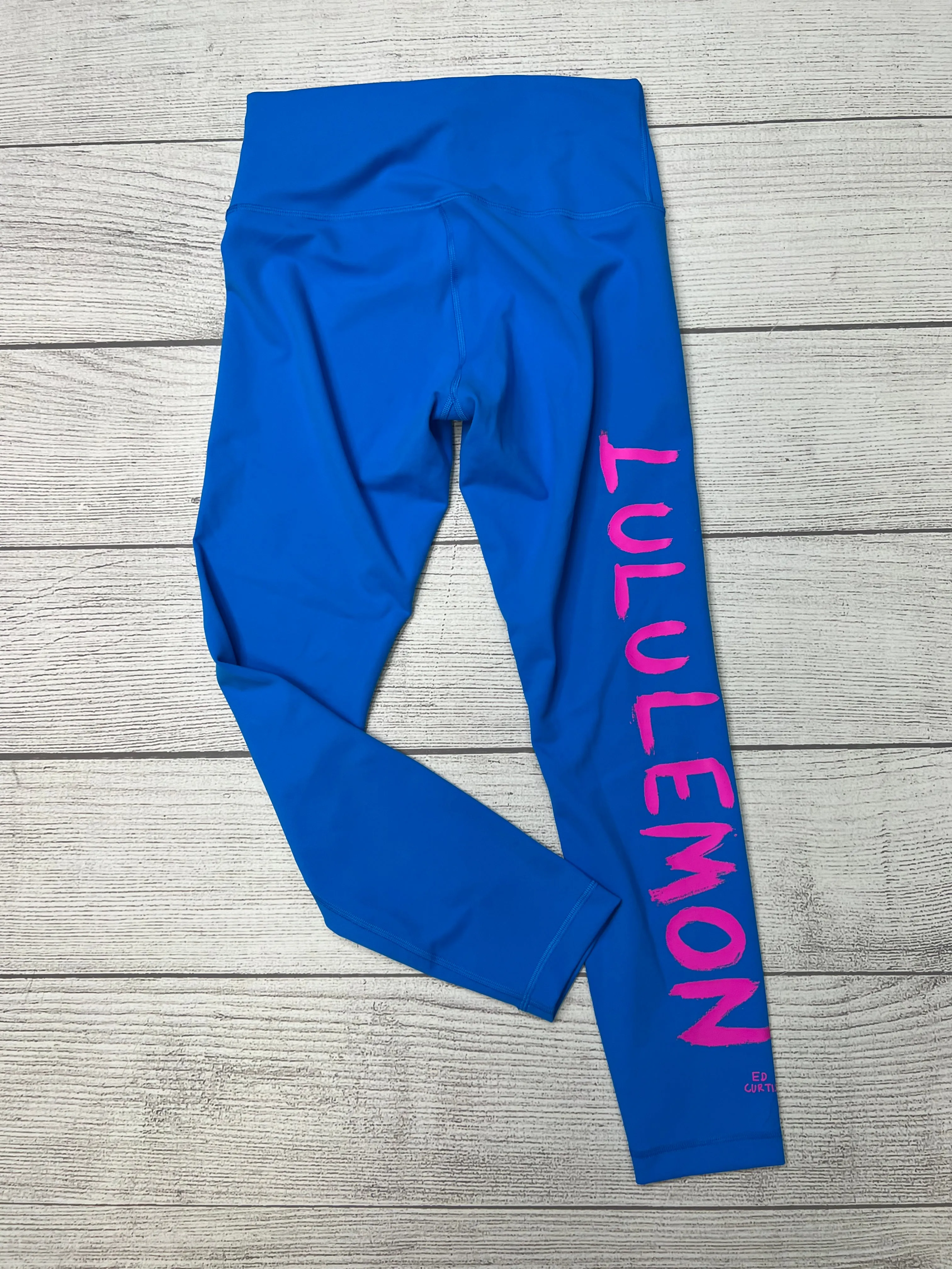 Athletic Leggings By Lululemon In Blue, Size: M