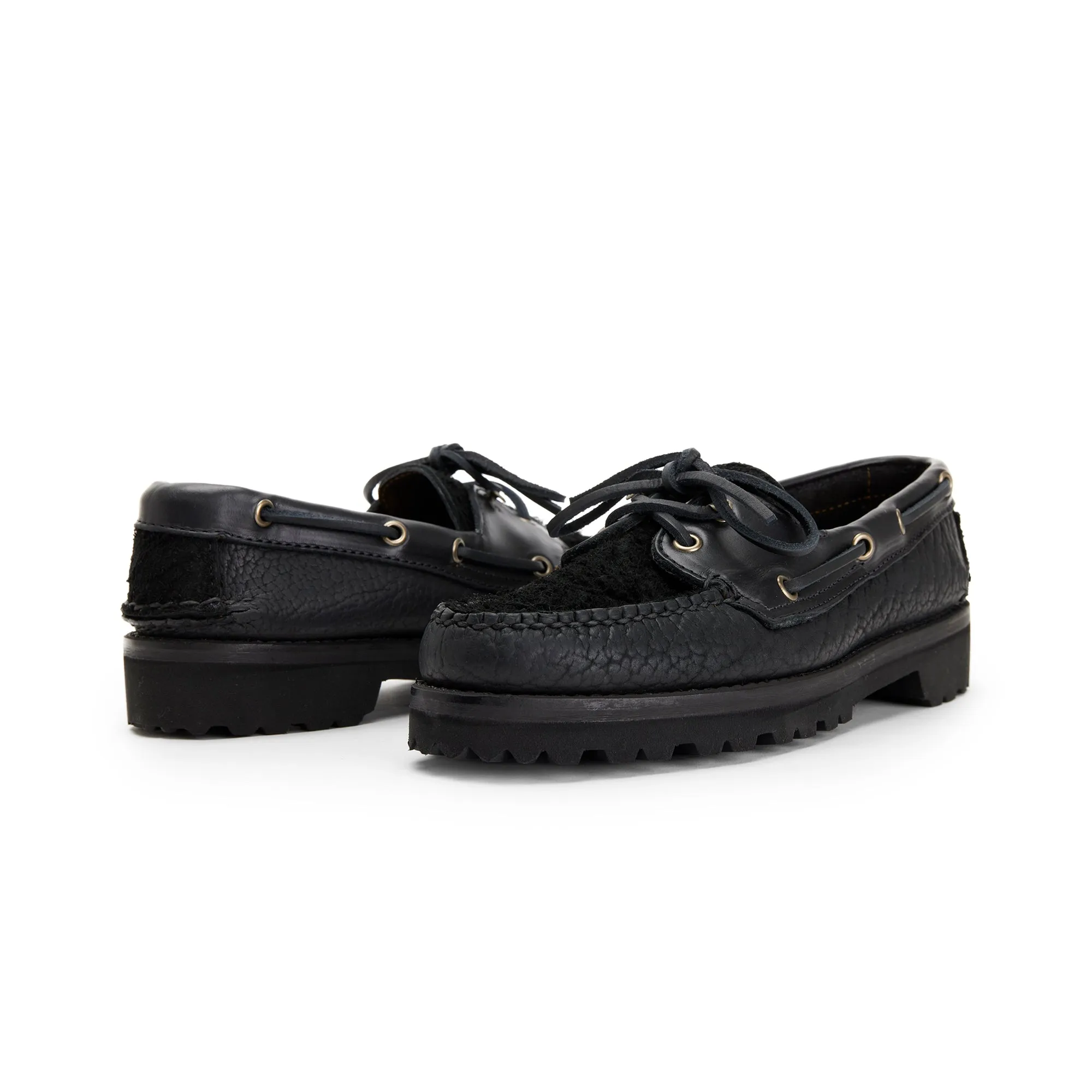 Authentic Original 2-Eye Boat Shoe, Black