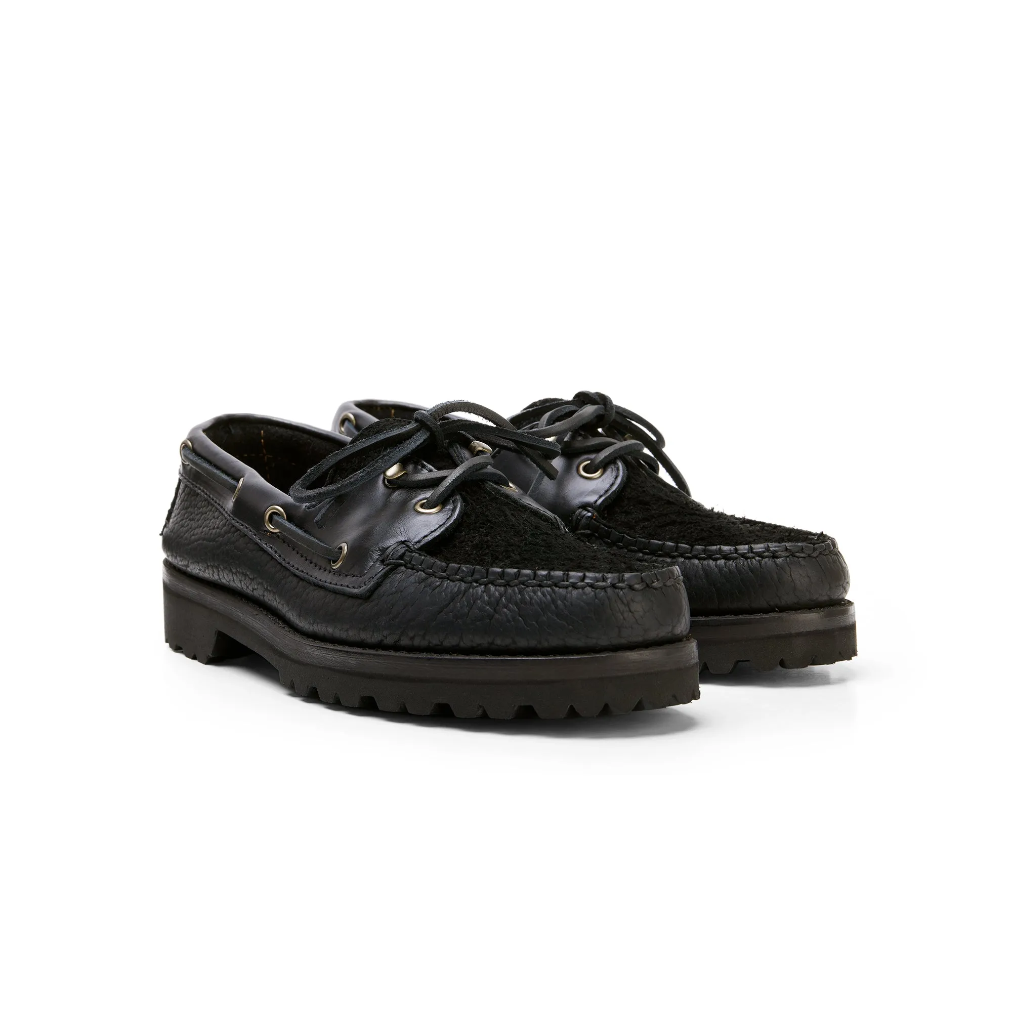 Authentic Original 2-Eye Boat Shoe, Black