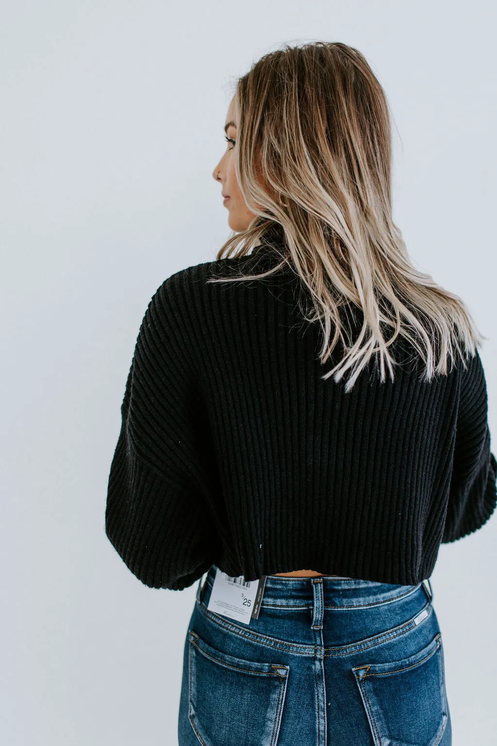 Avett Cropped Turtleneck Sweater