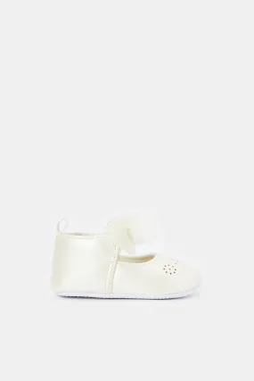 Babies White Pram Shoe