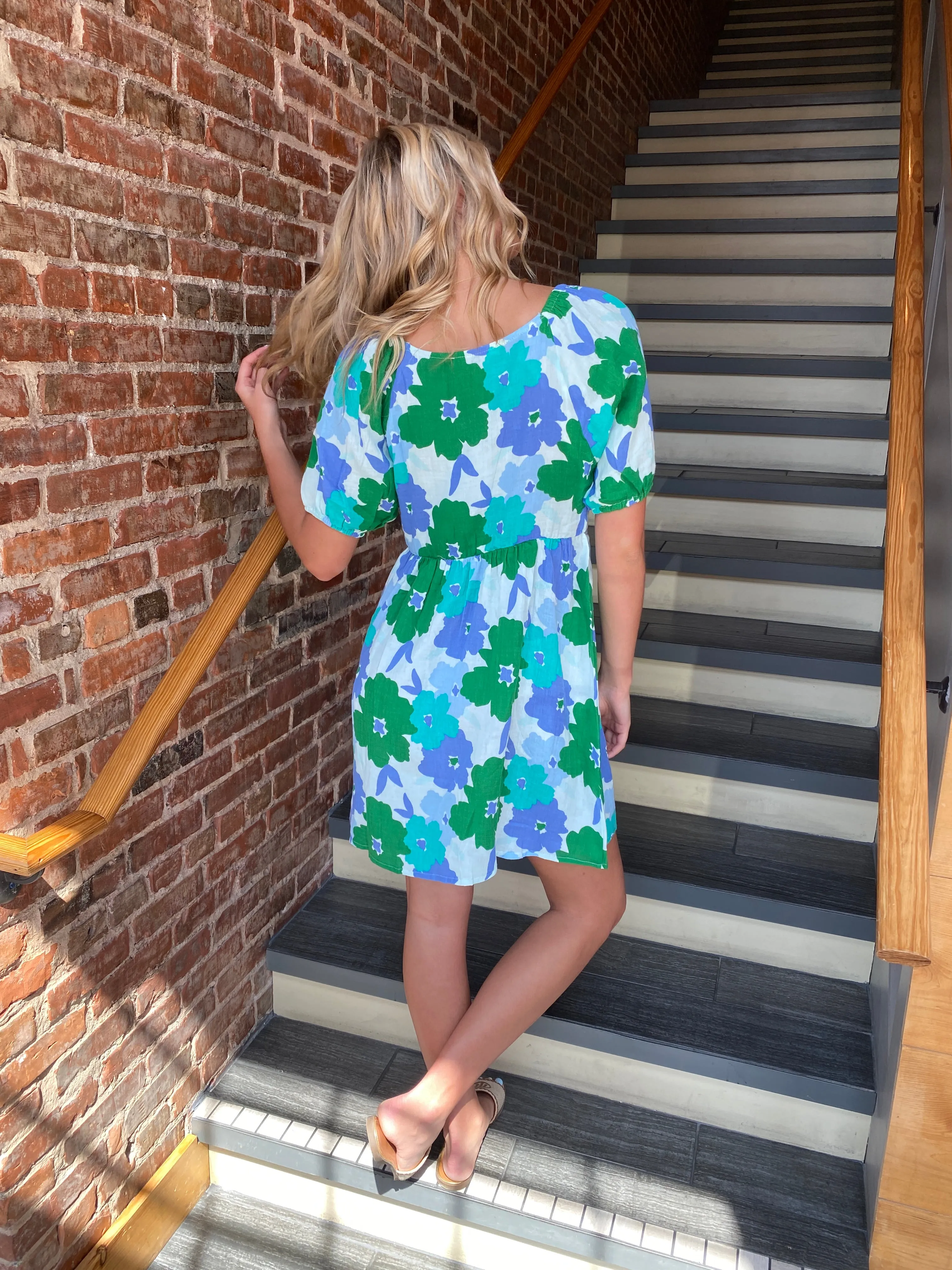 BAILEY DRESS SWEETEN DAY BLUE| MICHELLE MCDOWELL