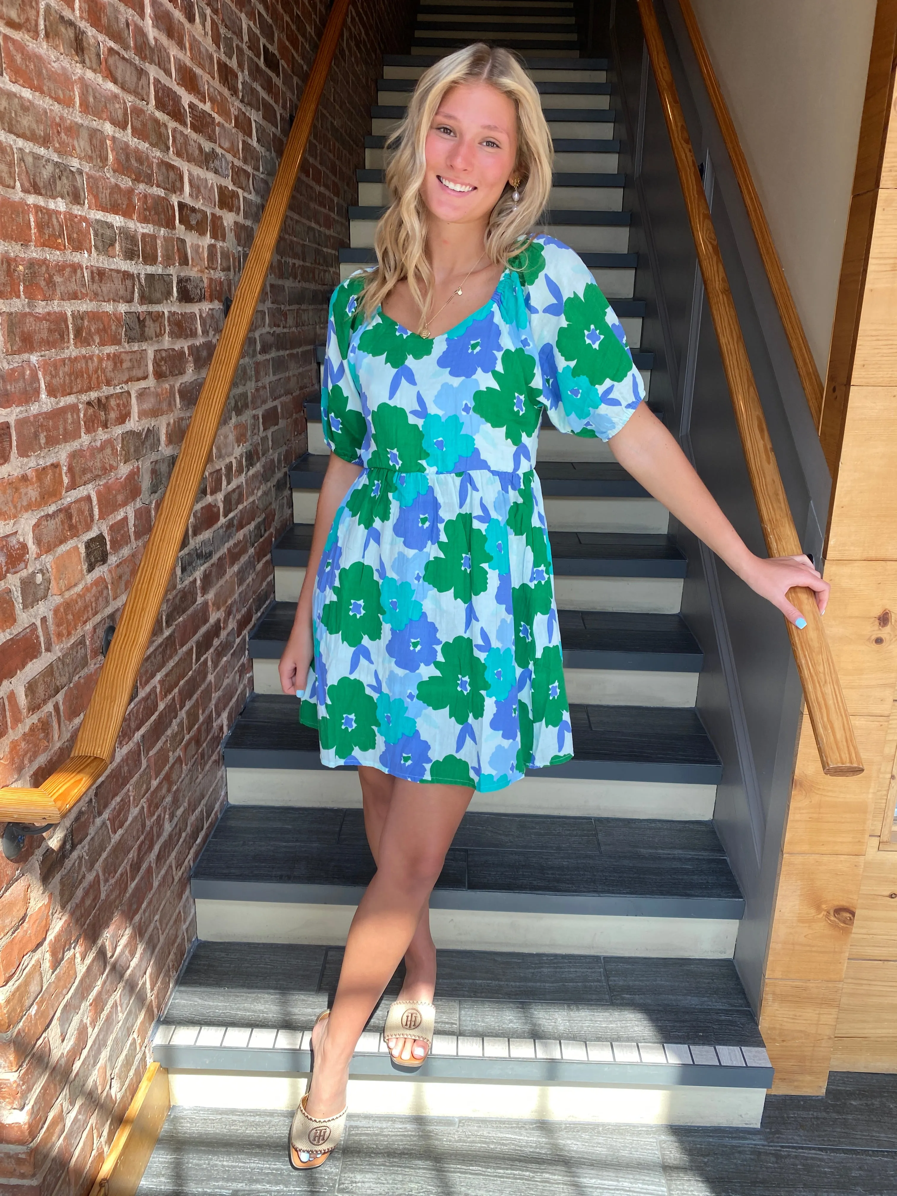 BAILEY DRESS SWEETEN DAY BLUE| MICHELLE MCDOWELL