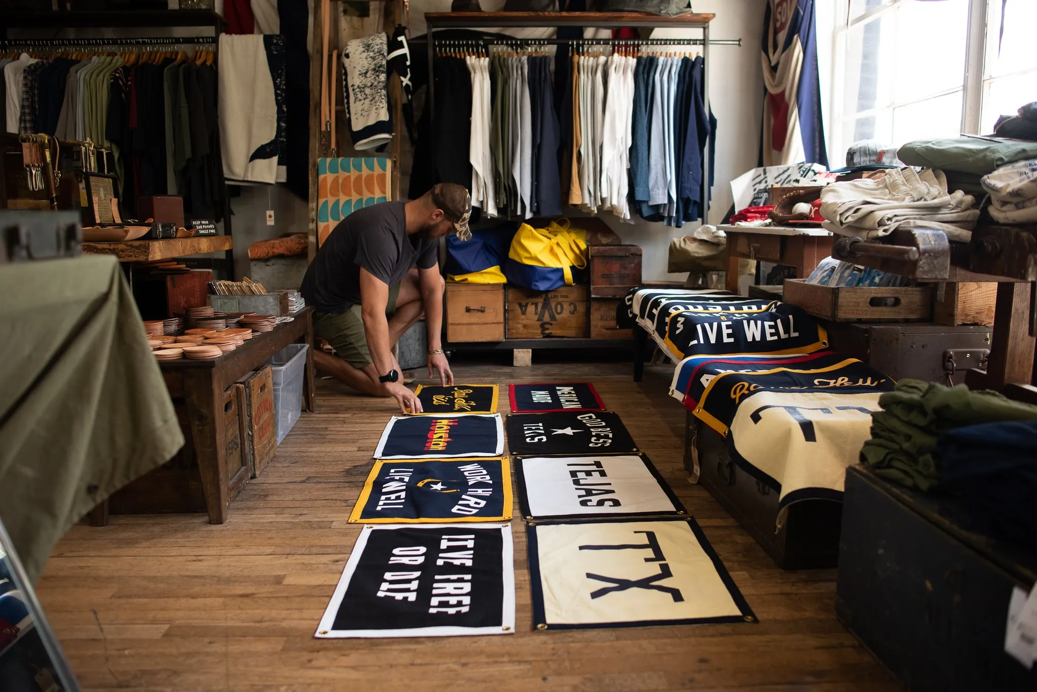 Banner | Work Hard Live Well | Oxford Pennant x Manready Mercantile