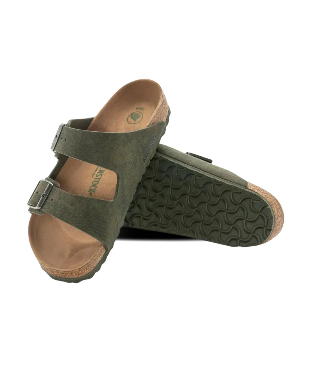 Birkenstock Arizona BirkiBuc Desert Dust Thyme Vegan Sandals