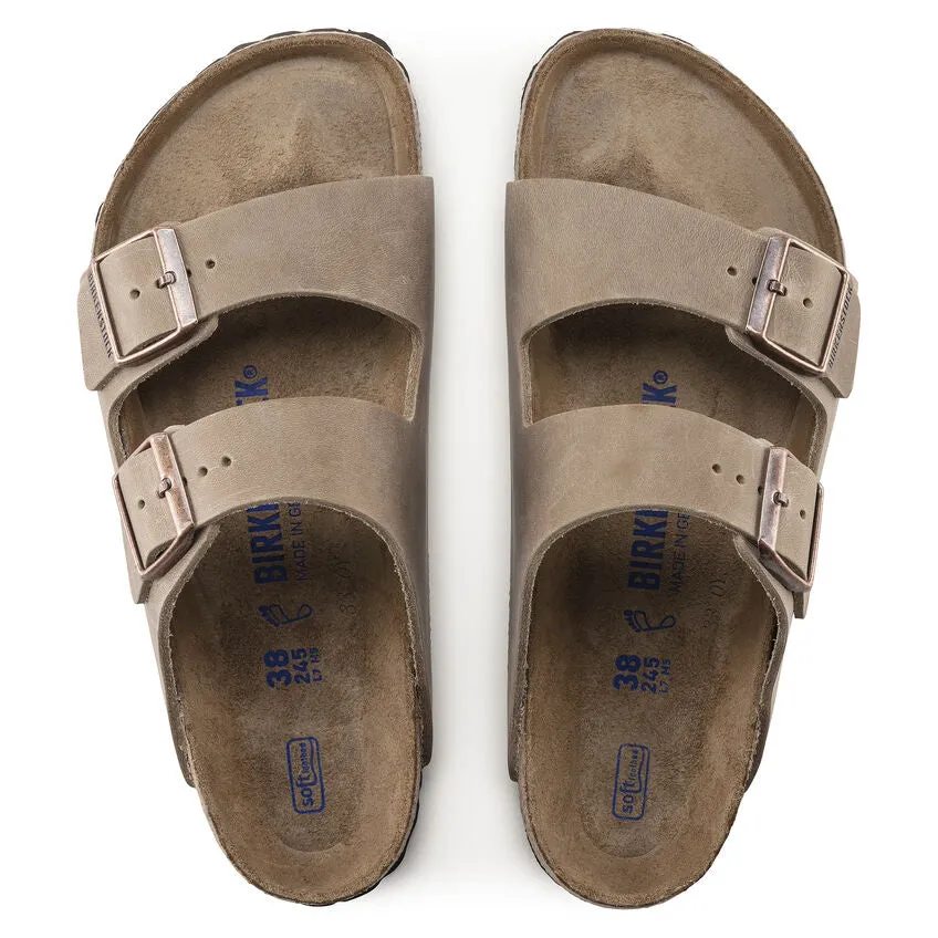 Birkenstock Arizona NU Oiled SFB Tabacco Brown Narrow 552813