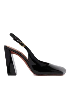 Black Charlotte Sling Pumps