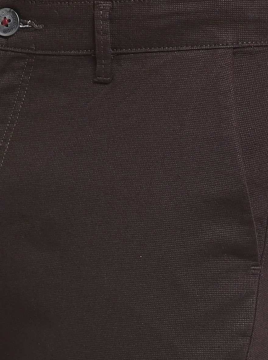 Black Dobby Neo Fit Casual Trouser | Greenfibre