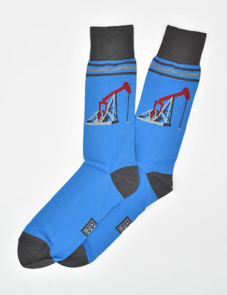 Black Gold: Socks - Light Blue