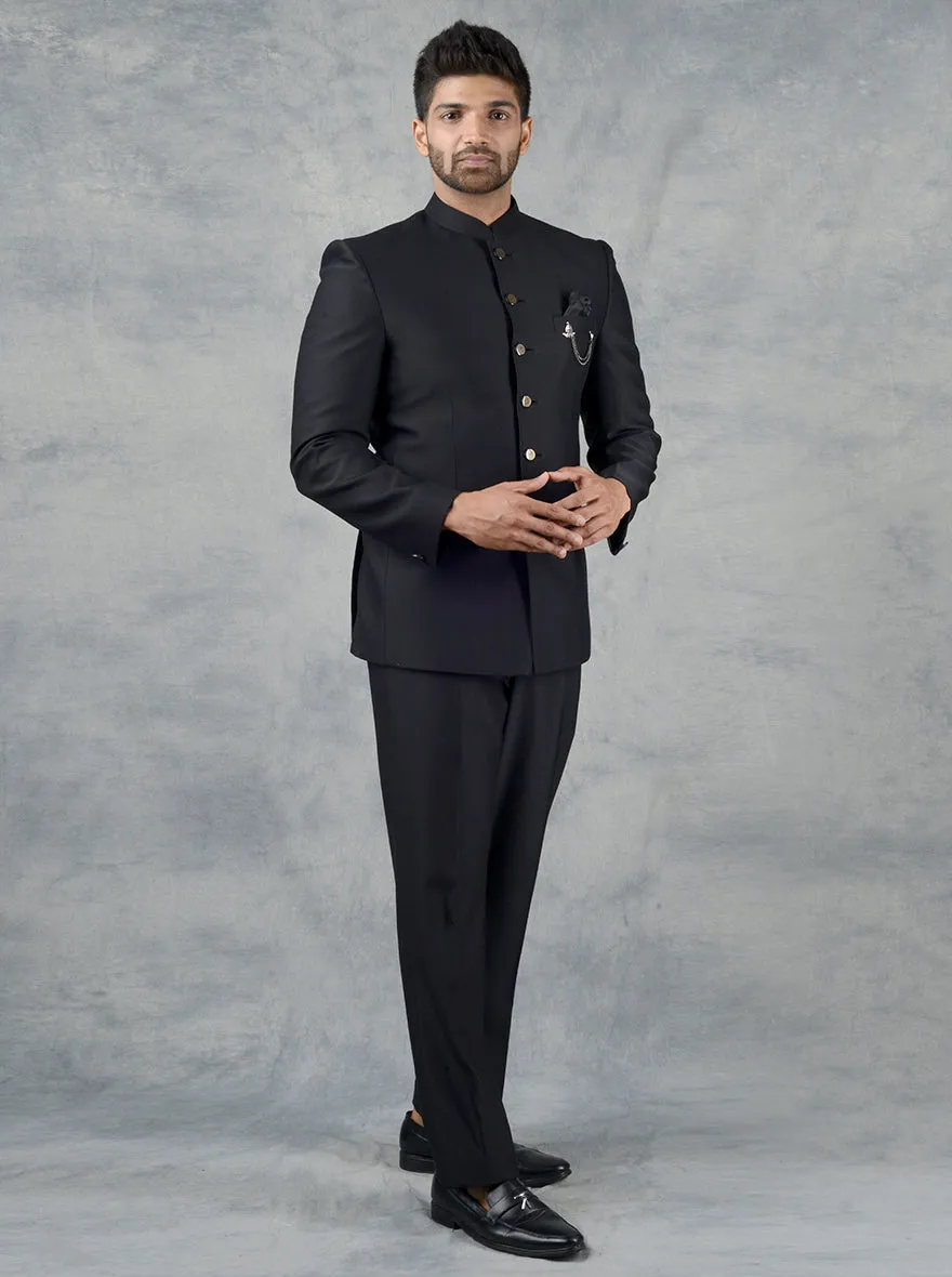 Black Jodhpuri Suit | JadeBlue