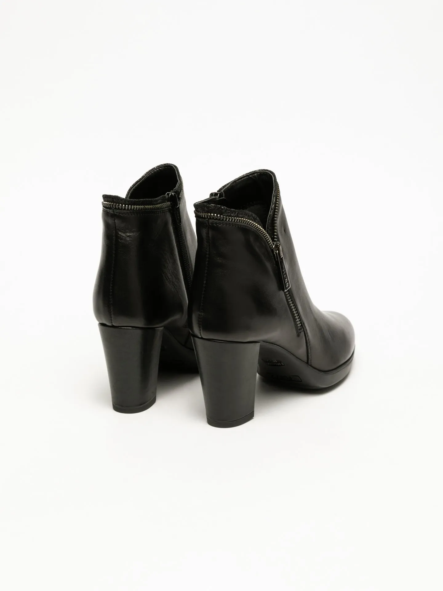 Black Zip Up Ankle Boots