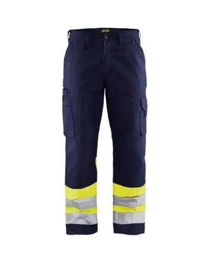 Blaklader 1564 High Visibility Work Trousers with Knee Pads - Class 1