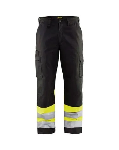 Blaklader 1564 High Visibility Work Trousers with Knee Pads - Class 1