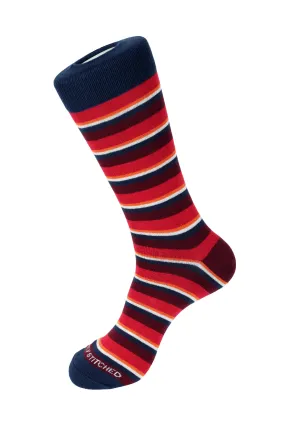 Blink Stripe Crew Sock