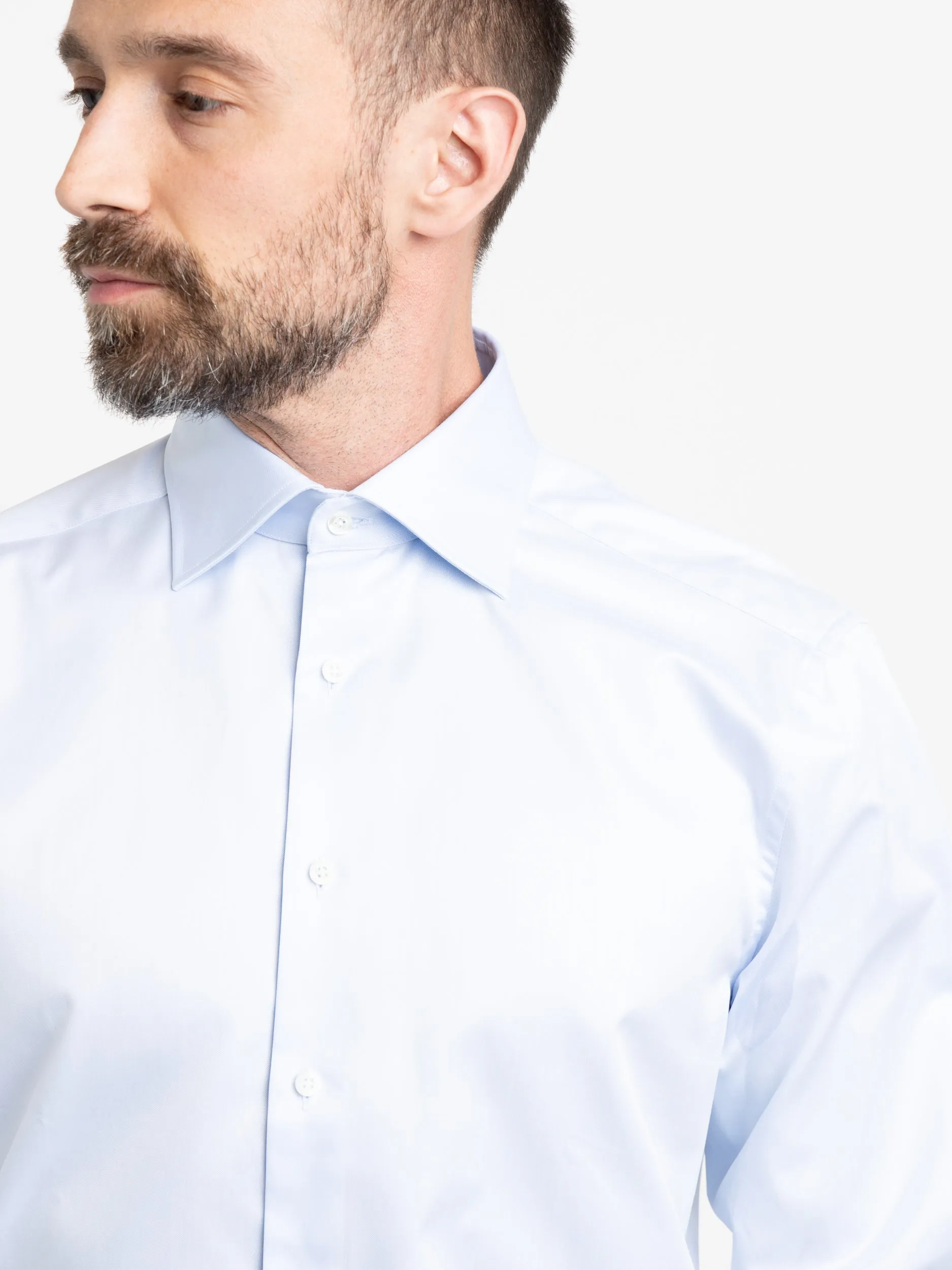 Blue Modern Fit Dress Shirt