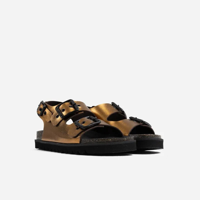 Boss Om Bronze Chunky Sandals