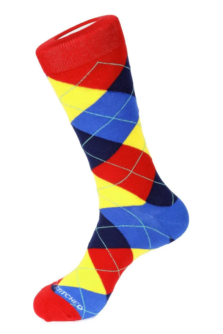 Cabo Sunset Argyle Sock