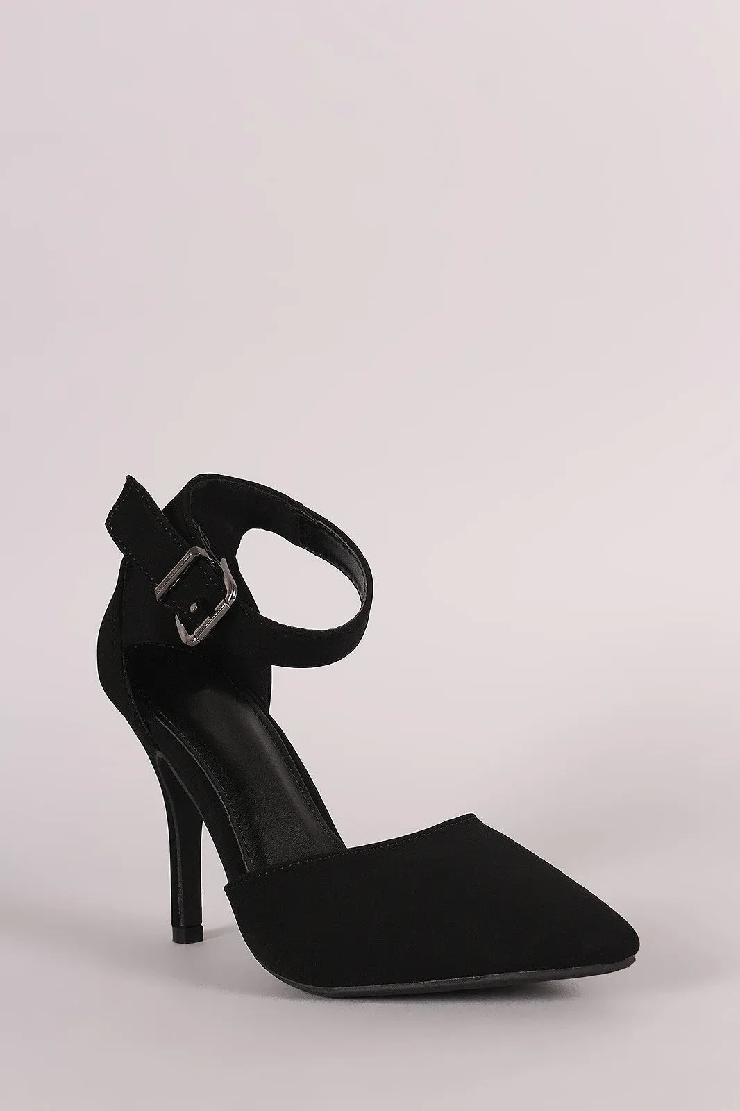 Caged Pointy Toe Dorsay Pump