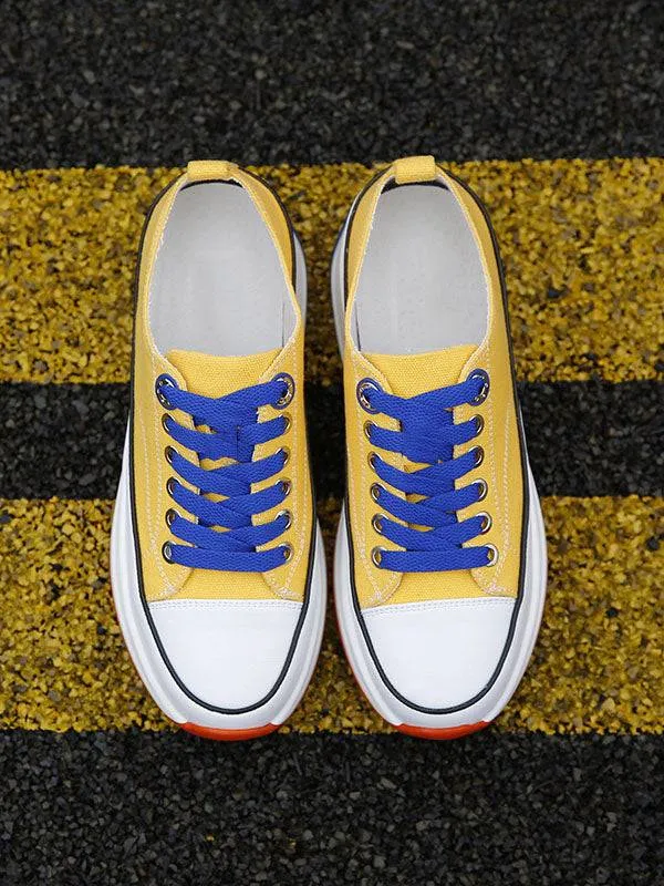 Casual Lace-Up Canvas Sneaker