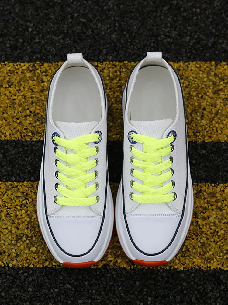 Casual Lace-Up Canvas Sneaker