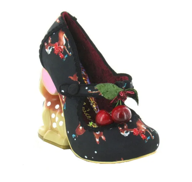 Cherry Deer Pumps