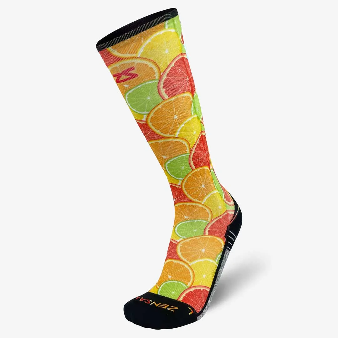 Citrus Compression Socks (Knee-High)