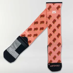 Cute Turkeys Compression Socks (Knee-High)