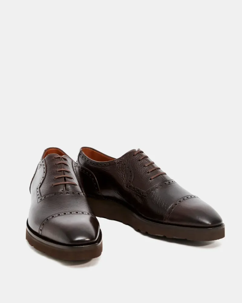 Dark Brown Brogue Lightweight Dress Shoe