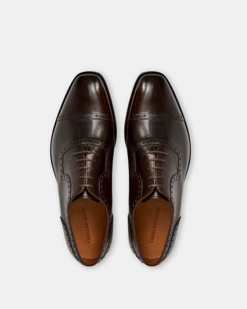 Dark Brown Brogue Lightweight Dress Shoe