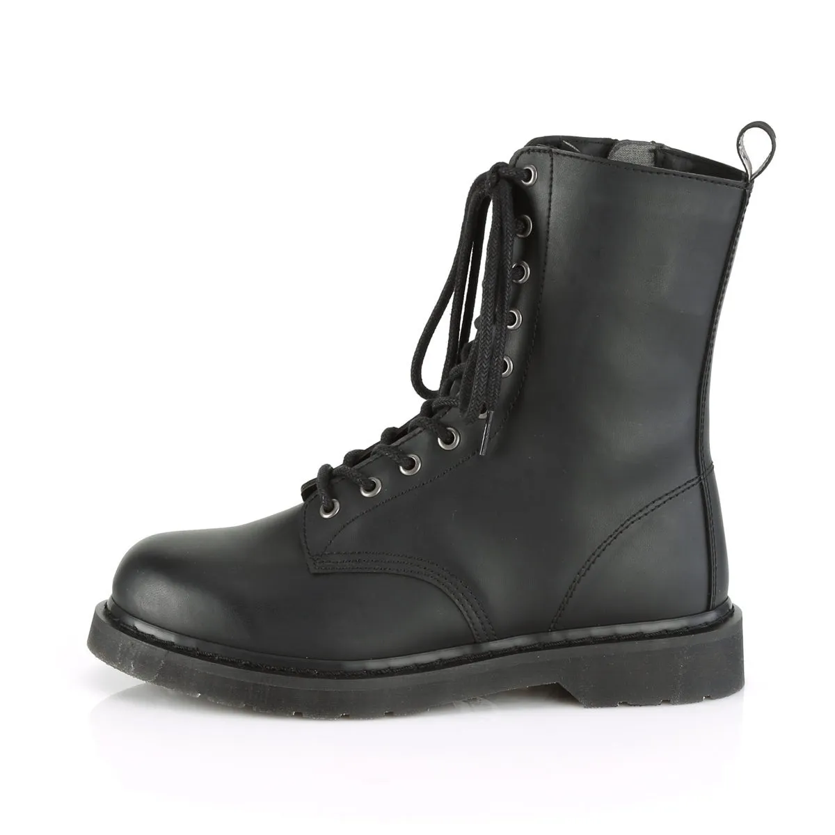 Demonia BOLT-200 | Black Vegan Leather Combat Boots