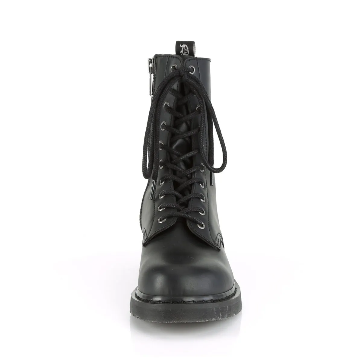 Demonia BOLT-200 | Black Vegan Leather Combat Boots