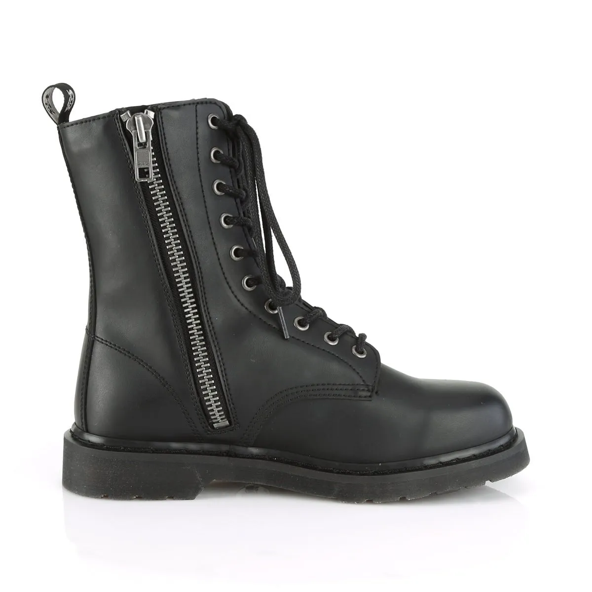 Demonia BOLT-200 | Black Vegan Leather Combat Boots