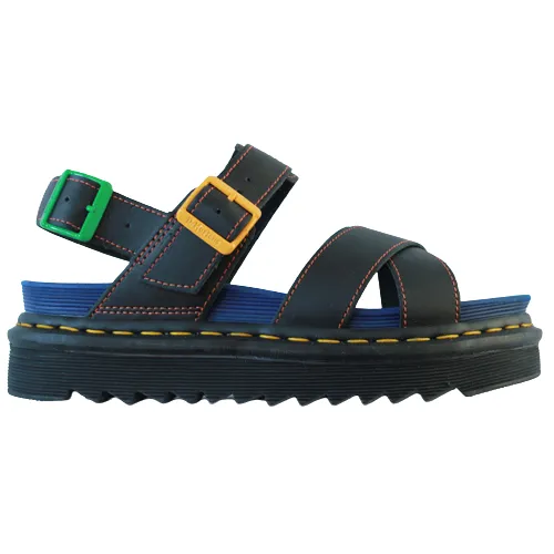 Dr Martens Multi Buckle Platform Sandals - Voss - Black