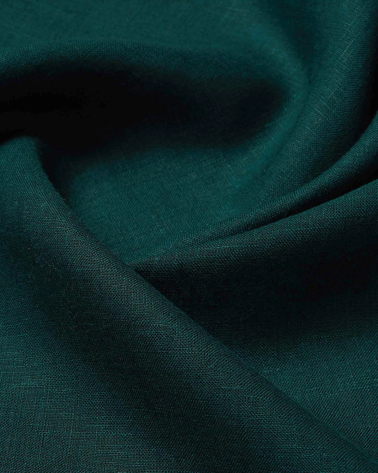 Emerald Night Linen Shirt