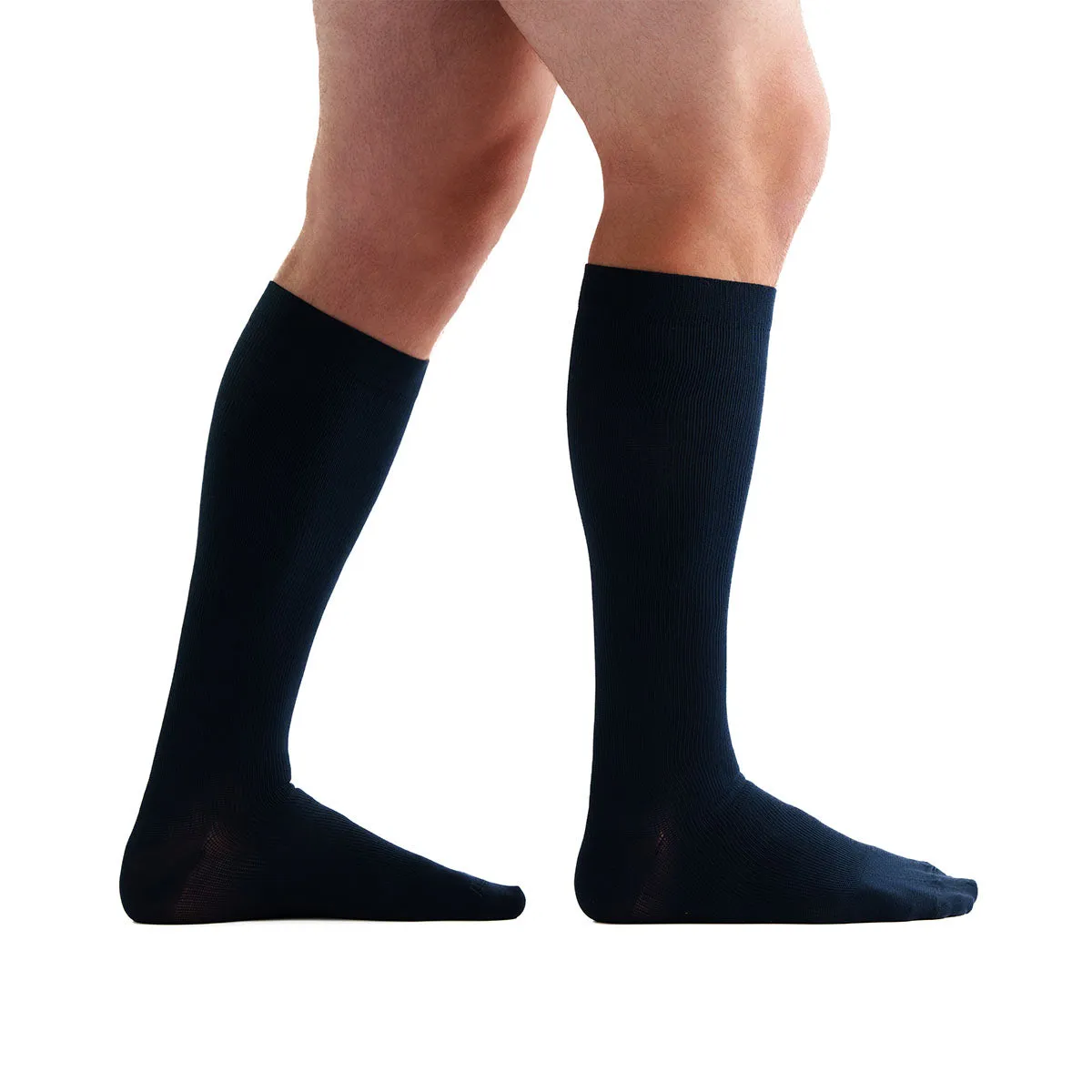 EvoNation Men's Classic Ribbed 30-40 mmHg Knee High