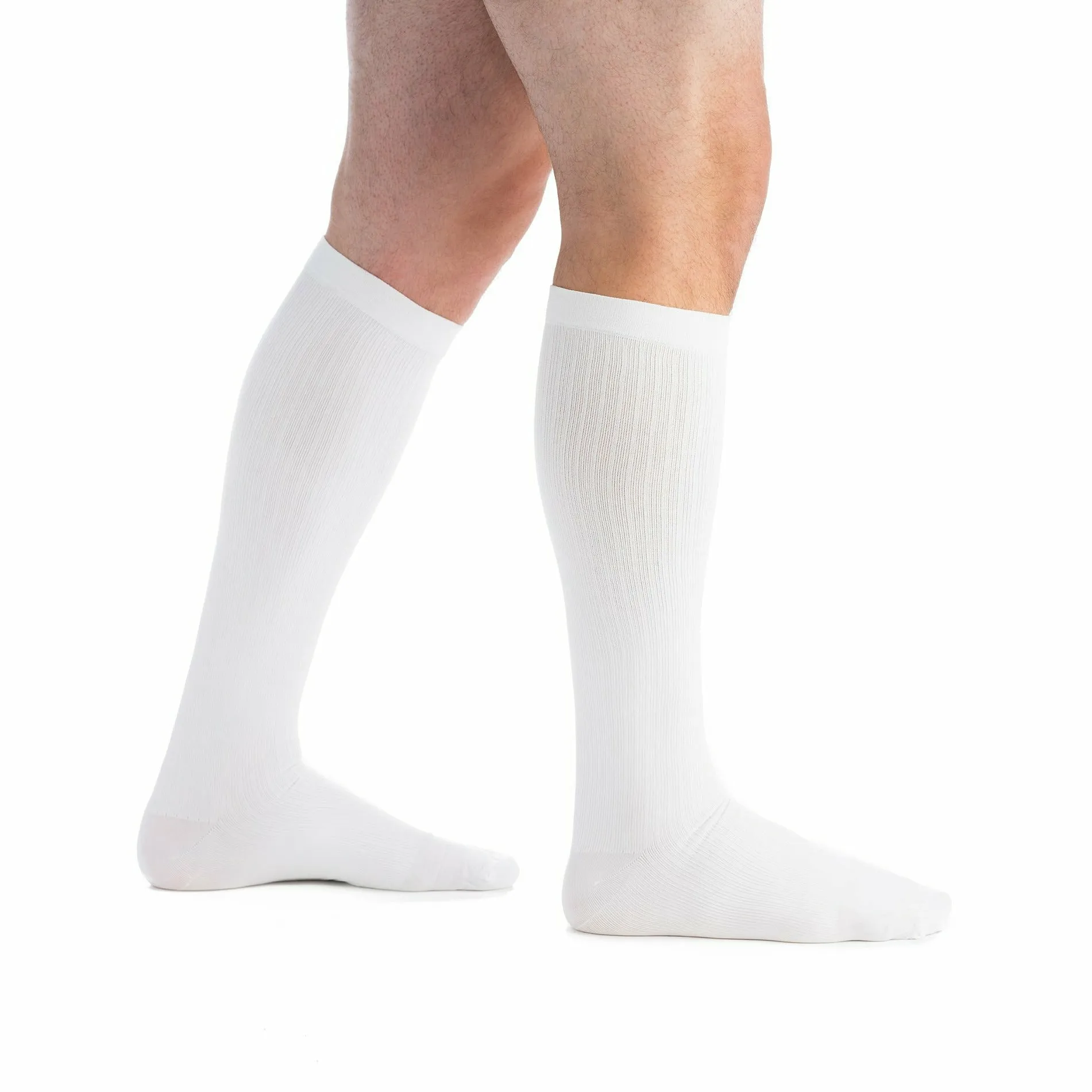 EvoNation Men's Classic Ribbed 30-40 mmHg Knee High